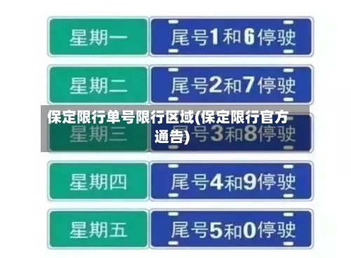 保定限行单号限行区域(保定限行官方通告)