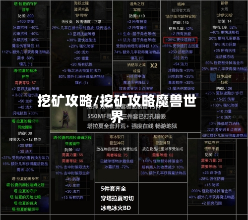 挖矿攻略/挖矿攻略魔兽世界