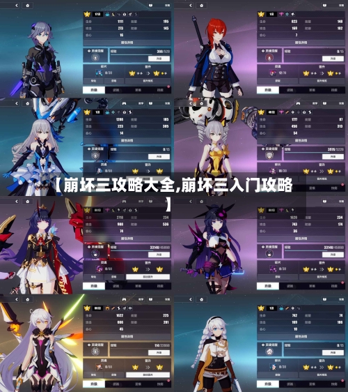 【崩坏三攻略大全,崩坏三入门攻略】-第3张图片