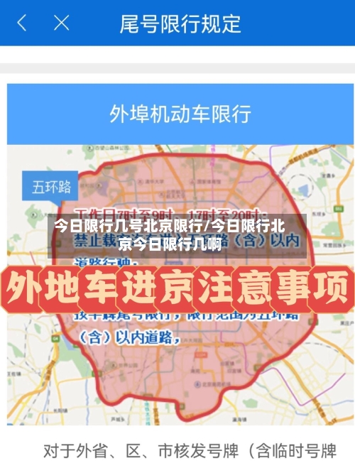 今日限行几号北京限行/今日限行北京今日限行几啊