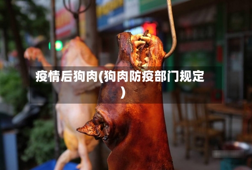 疫情后狗肉(狗肉防疫部门规定)-第2张图片