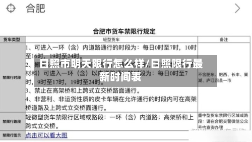日照市明天限行怎么样/日照限行最新时间表