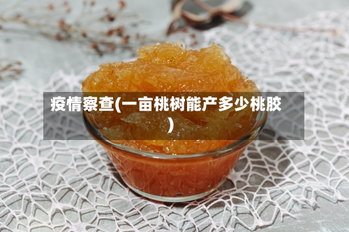 疫情察查(一亩桃树能产多少桃胶)-第2张图片