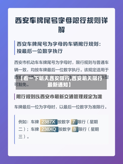 【看一下明天西安限行,西安明天限行最新通知】